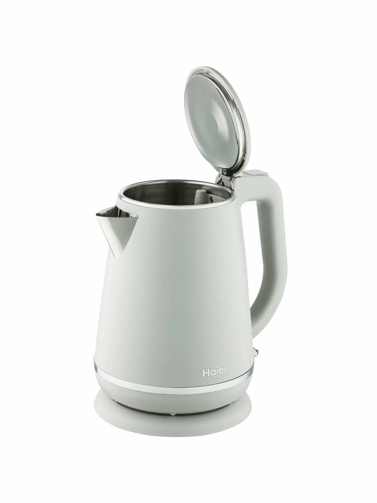 Чайник электрический Haier HK-502 1.5л. 3000Вт серый корпус: нерж.сталь/пластик (TD0029960RU)