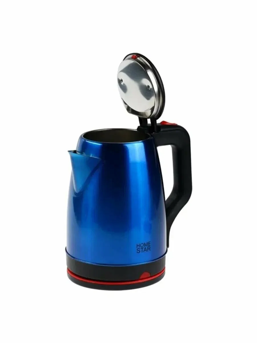 Чайник электрический Homestar HS-1003 1.8л нержавейка, синий
