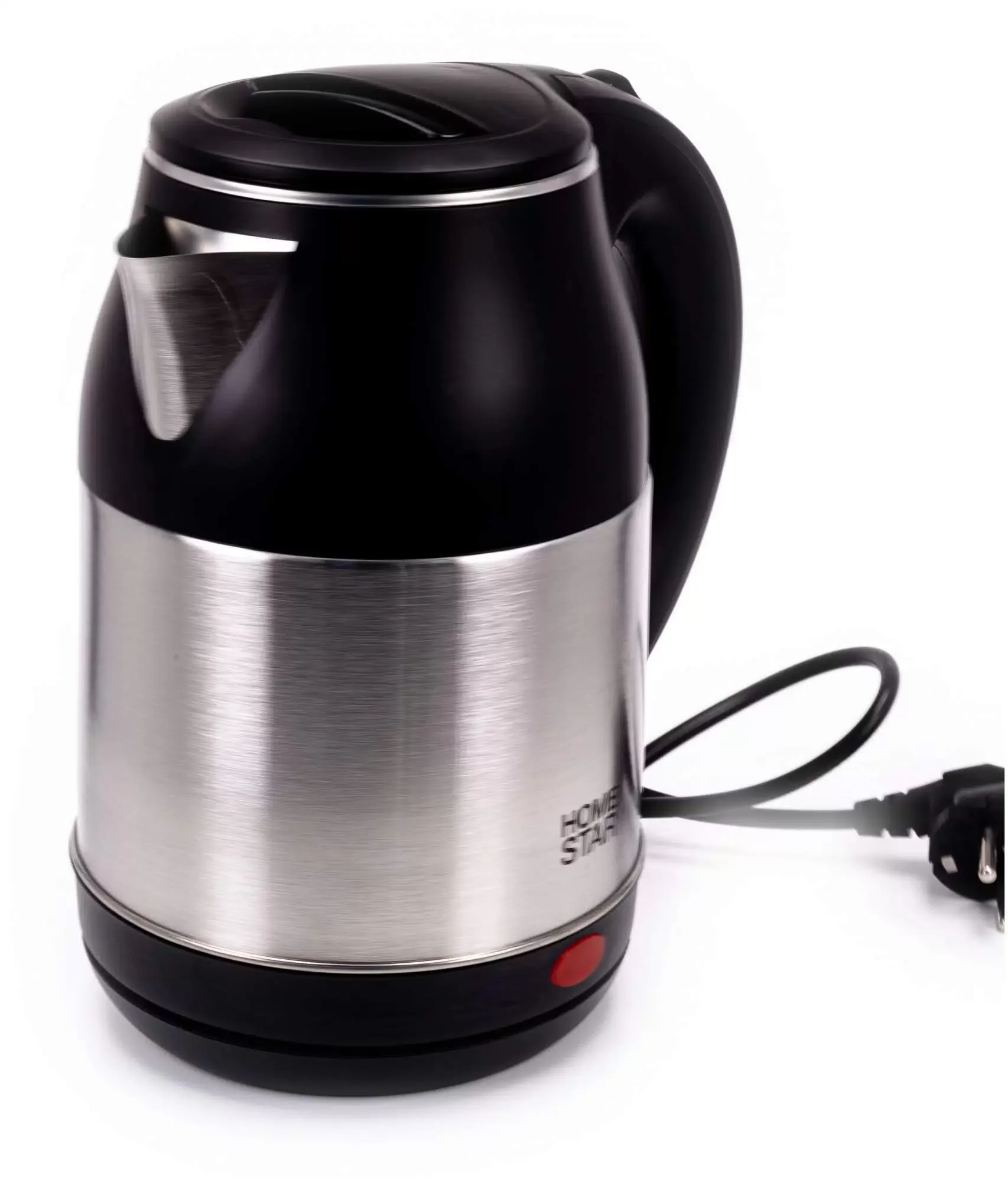 Чайник электрический Homestar HS-1034 1.8 л, нержавейка, черный (12)