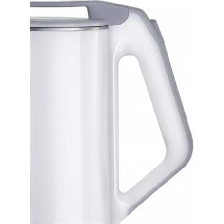 Чайник электрический Homestar HS-1036 1.8 л, нержавейка+пластик, белый, двойной корпус (12)