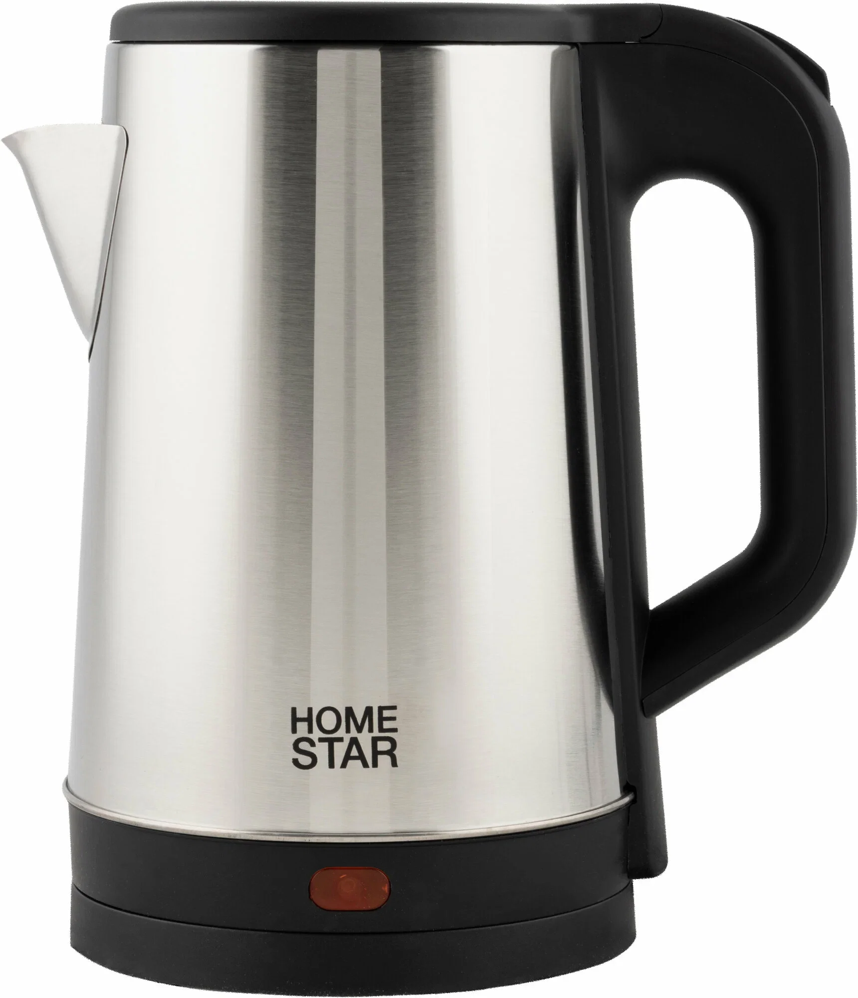 Чайник электрический Homestar HS-1041 1.8 л, 1500 Вт, нержавейка, стальной/черный