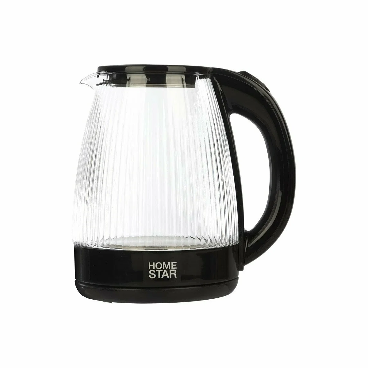 Чайник электрический Homestar HS-1045 1.8л, стекло, пластик, черный