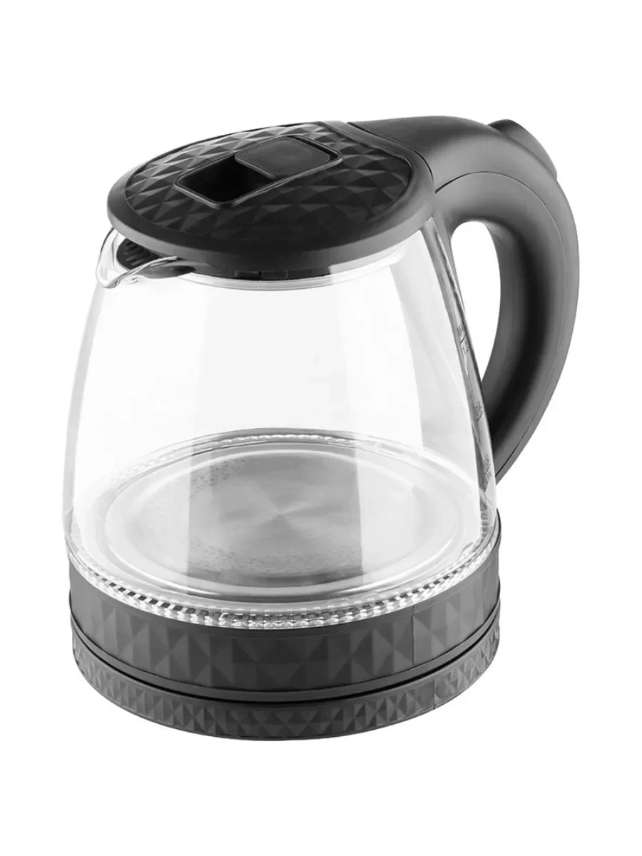 Чайник электрический Homestar HS-1053 1.2 л, стекло/пластик, черный