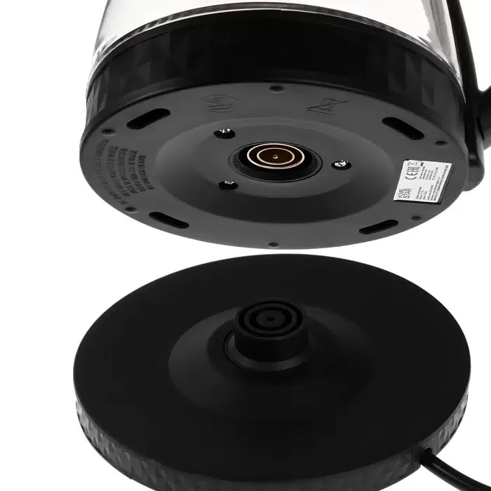 Чайник электрический Homestar HS-1053 1.2 л, стекло/пластик, черный
