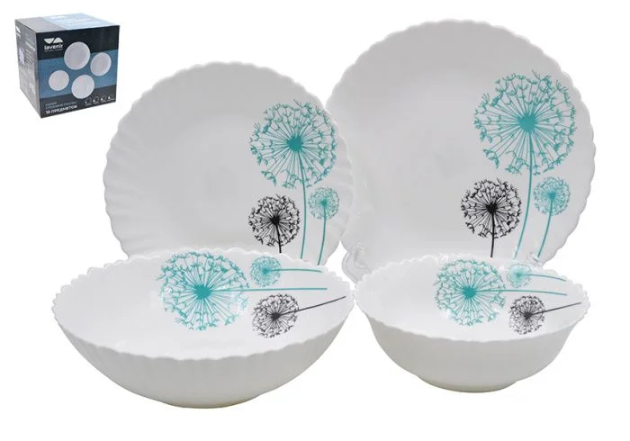 Lavenir Одуванчики Тарелка десертная Lavenir 19 см, 7,5" LXP-75 7007 стеклокерамика