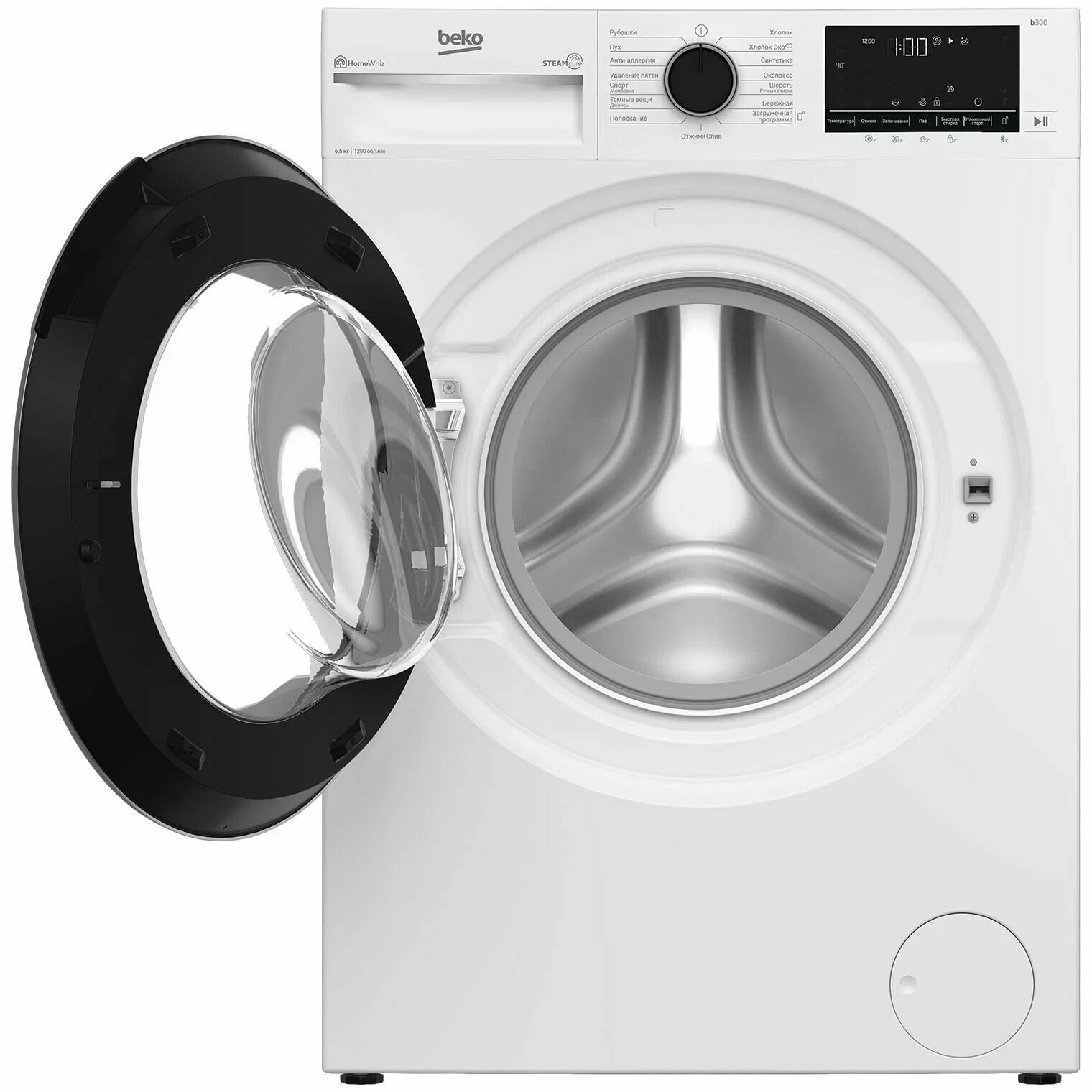 Стиральная машина Beko B3WFR56H2WC белый, загрузка фронтальная 6,5 кг, 1200 об/мин., класс: А