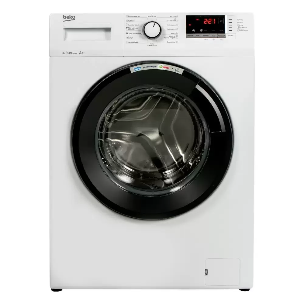 Стиральная машина Beko WRE 65120 ZAW класс: A загр. фронтальная макс.:6кг белый