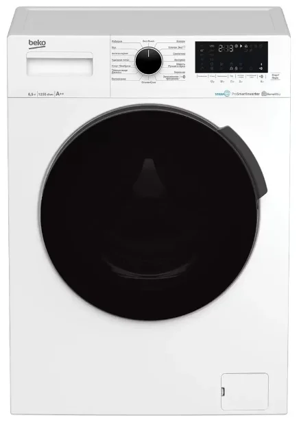 Стиральная машина Beko WSPE 6H612W белый, загрузка фронтальная 6,5 кг, 1200 об/мин., класс: А++