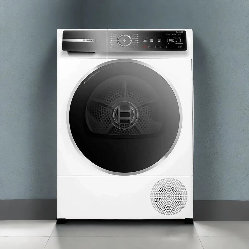 Сушильная машина Bosch WQB245B0ME белый, 9 кг, сушка - конденсационная, программ - 14, 59.8 x 84.2 x 65.1 см