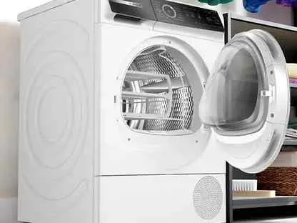 Сушильная машина Bosch WQB245B0ME белый, 9 кг, сушка - конденсационная, программ - 14, 59.8 x 84.2 x 65.1 см