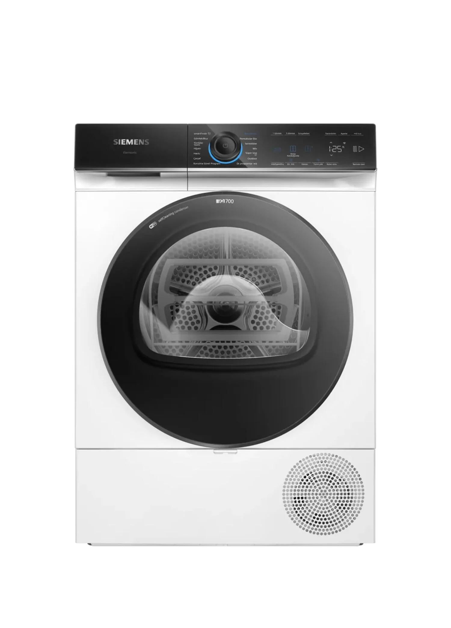Сушильная машина Bosch WQB245BXME серый, 9 кг, сушка - конденсационная, программ - 14, 59.8 x 84.2 x 66.2 см