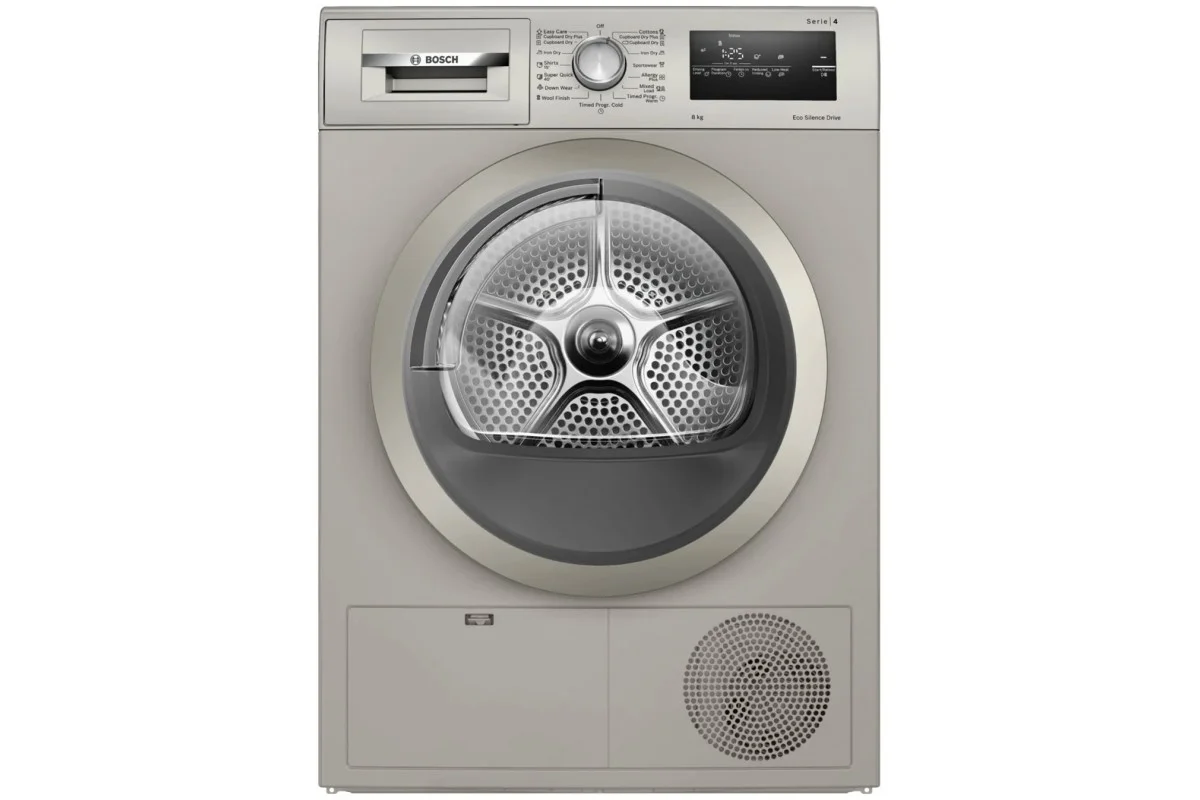 Сушильная машина Bosch WTN86212ME серый, 8 кг, сушка - конденсационная, программ - 8, 59.8 x 84.2 x 61.3 см
