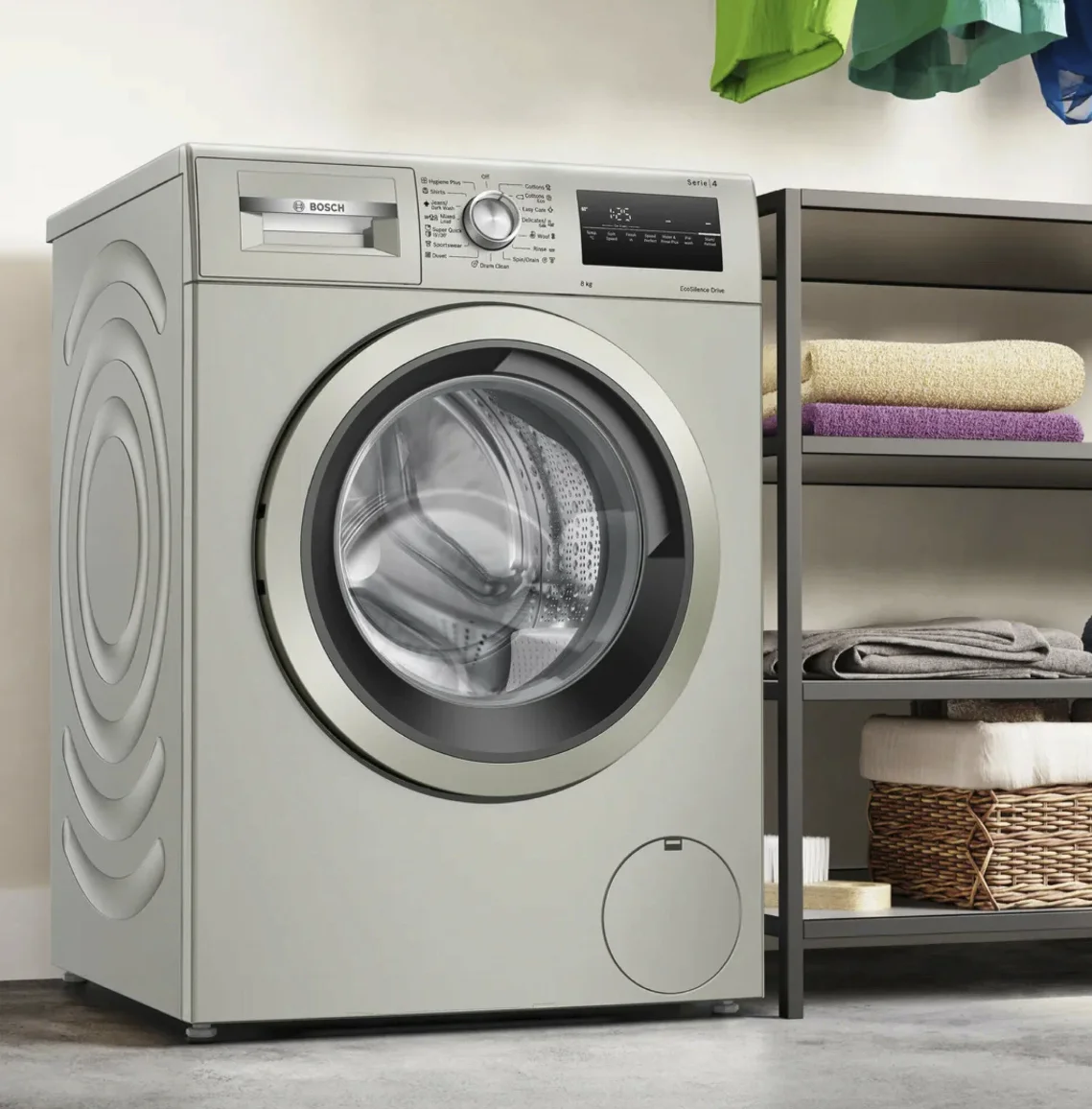 Сушильная машина Bosch WTN86212ME серый, 8 кг, сушка - конденсационная, программ - 8, 59.8 x 84.2 x 61.3 см