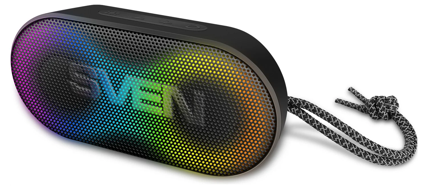 Портативная акустика SVEN PS-99, черный (10 Вт, Waterproof (IPx5), TWS, Bluetooth, 1800мА*ч)