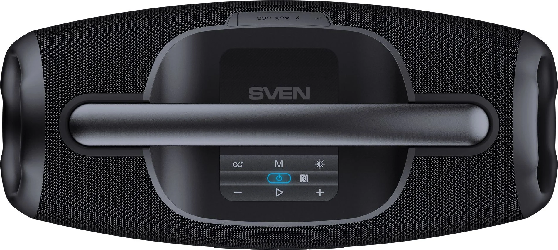 Портативная акустическая система SVEN PS-990, черный, 2.0, 2x90 Вт (RMS), IPx7, TWS, Bluetooth, USB, аккумулятор