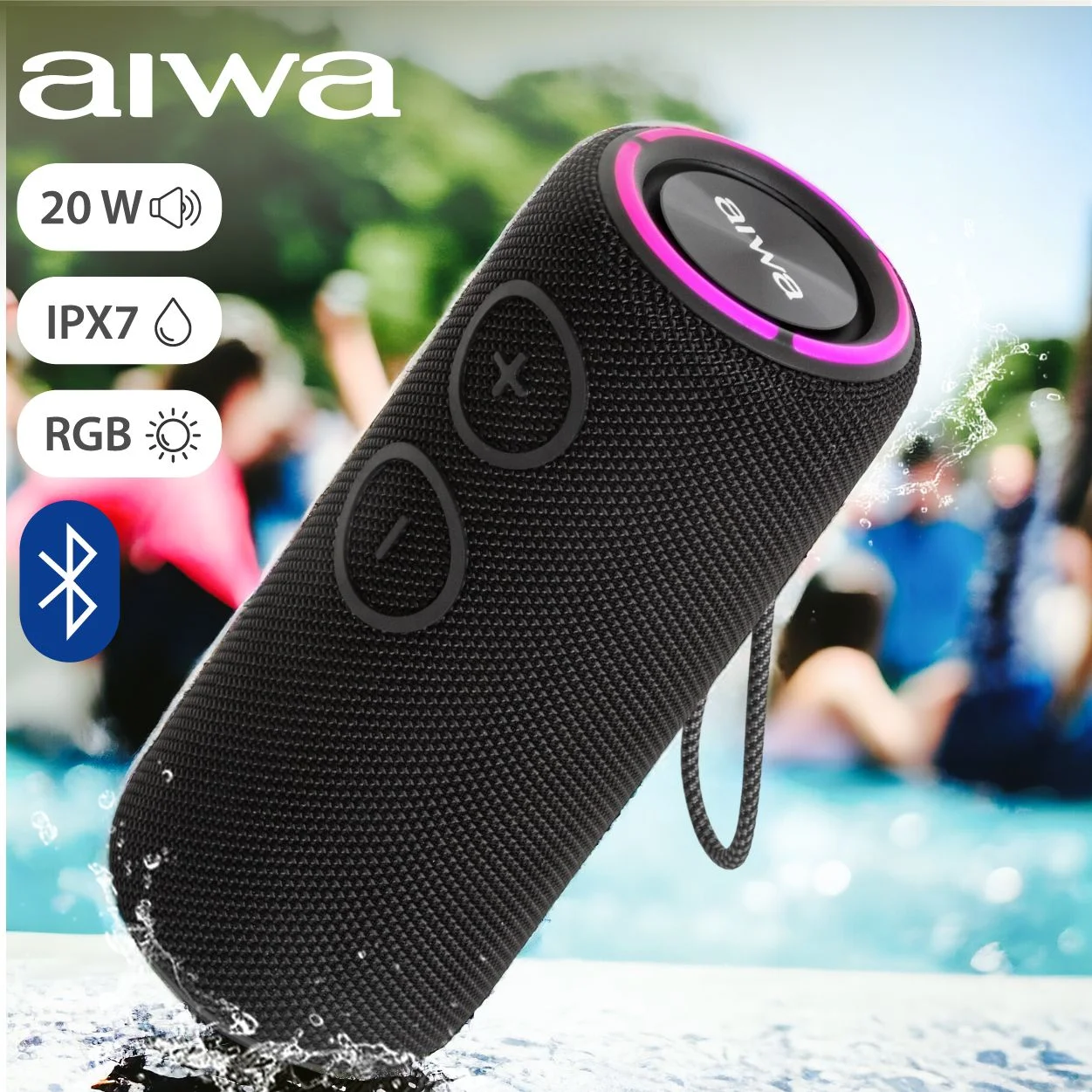 Портативная колонка AIWA (19177) PAS-H200 черный