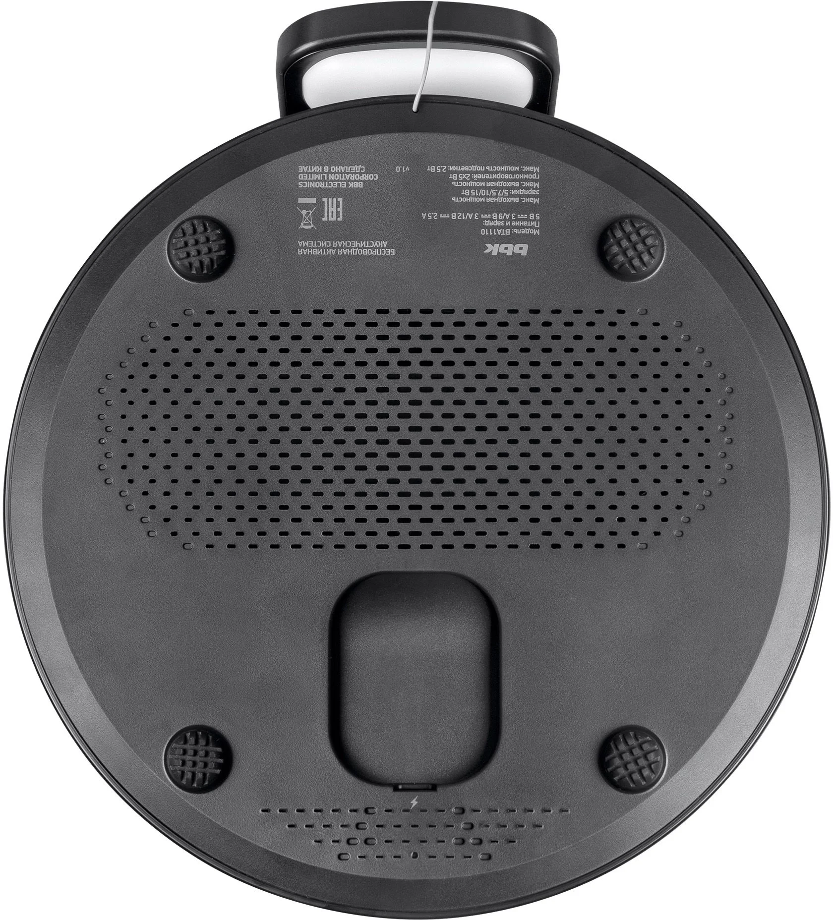 Портативная колонка BBK BTA1110 черный 10W 2.0 BT 10м 1800mAh