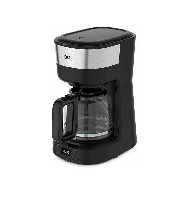 Кофеварка BQ CM1000 Черный-стальной 900 Вт, 1,2 л.
