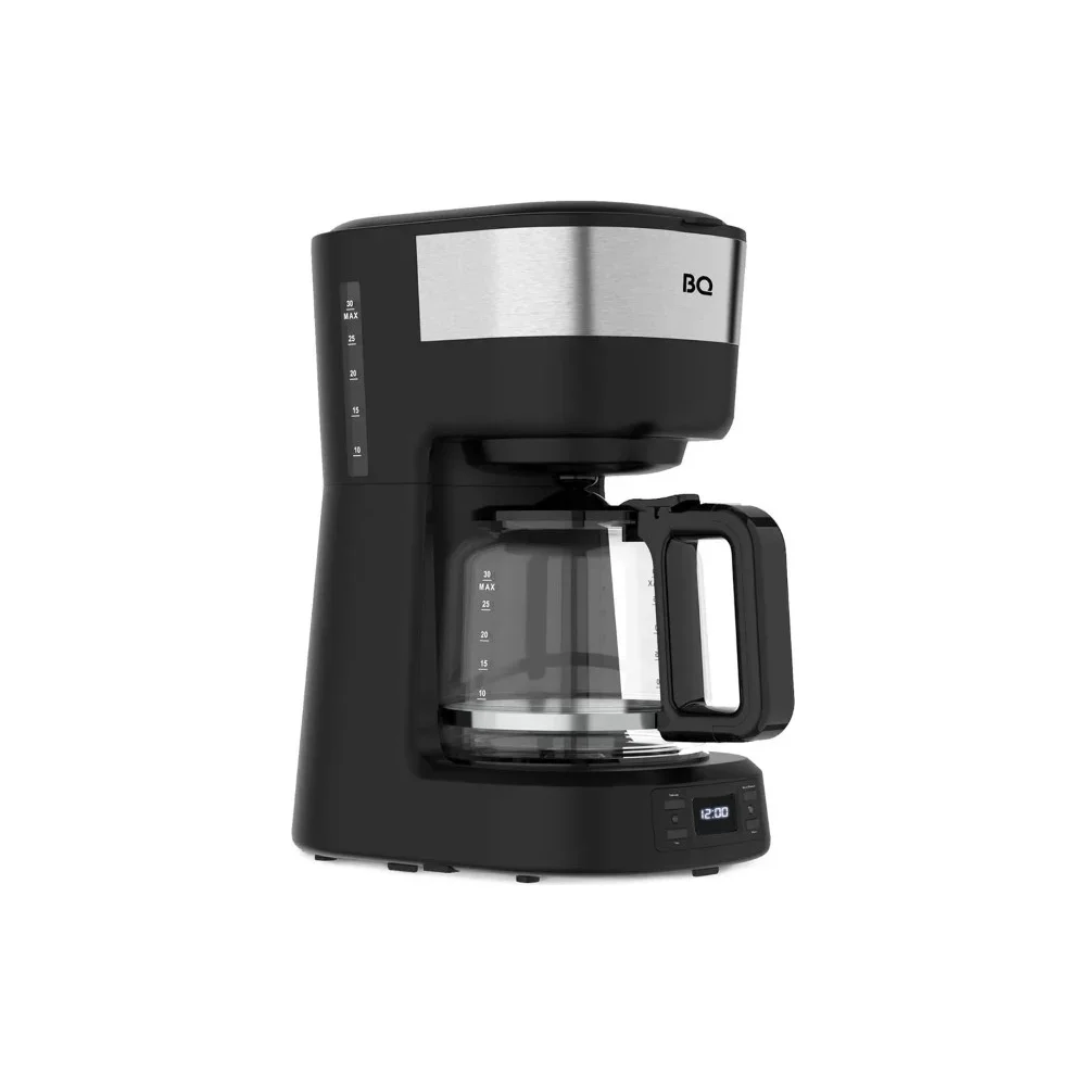 Кофеварка BQ CM1000 Черный-стальной 900 Вт, 1,2 л.