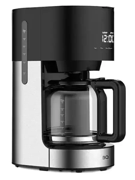 Кофеварка BQ CM1001 Черный-стальной объем 900Вт, 1,5л