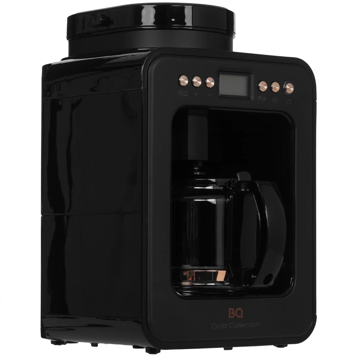 Кофеварка BQ CM7001 Стальной-Черный 600 Вт, 0,6л, встроенноая кофемолка