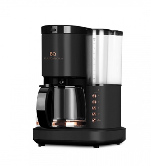 Кофеварка BQ CM7002 Стальной-Черный объем 800Вт, 1,25л кофемолка