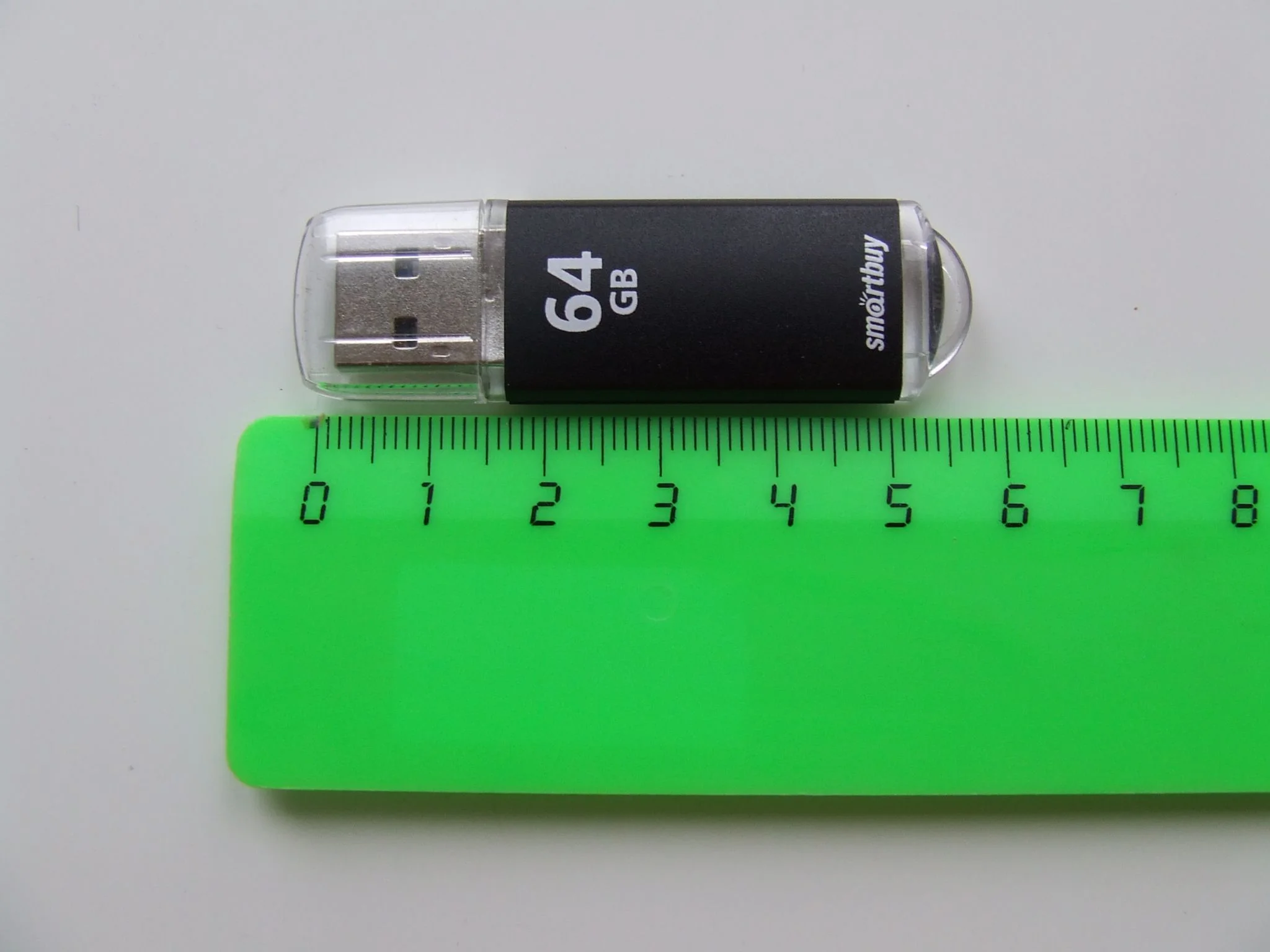 Флешка USB SmartBuy V-Cut black (SB64GbVC-K3), 64Gb, USB 2.0, R/W 25/15, черный