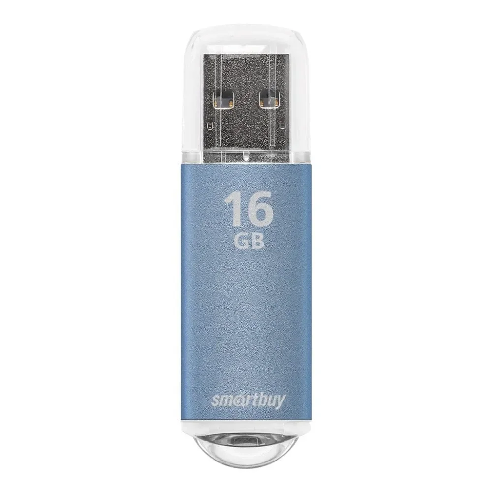 Флешка USB Smartbuy V-Cut Blue (SB128GbVC-B3), 128Gb, USB 3.0/3.1, R/W 75/30, голубой