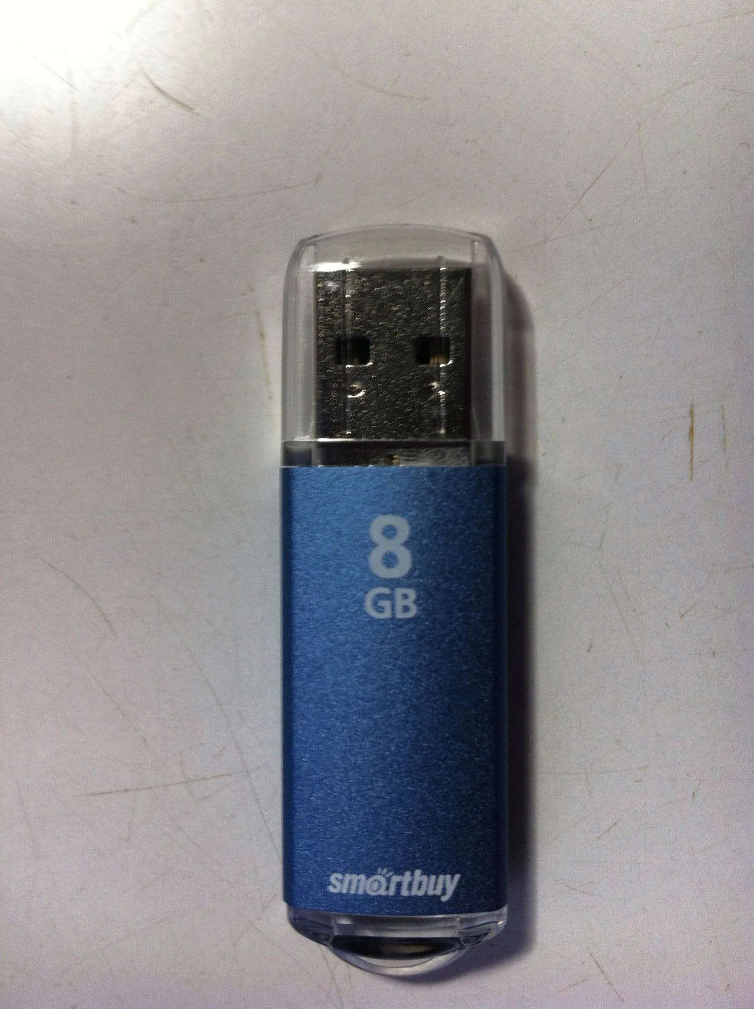 Флешка USB Smartbuy V-Cut Blue (SB8GBVC-B), 8Gb, USB 2.0, R/W 15/5, синий