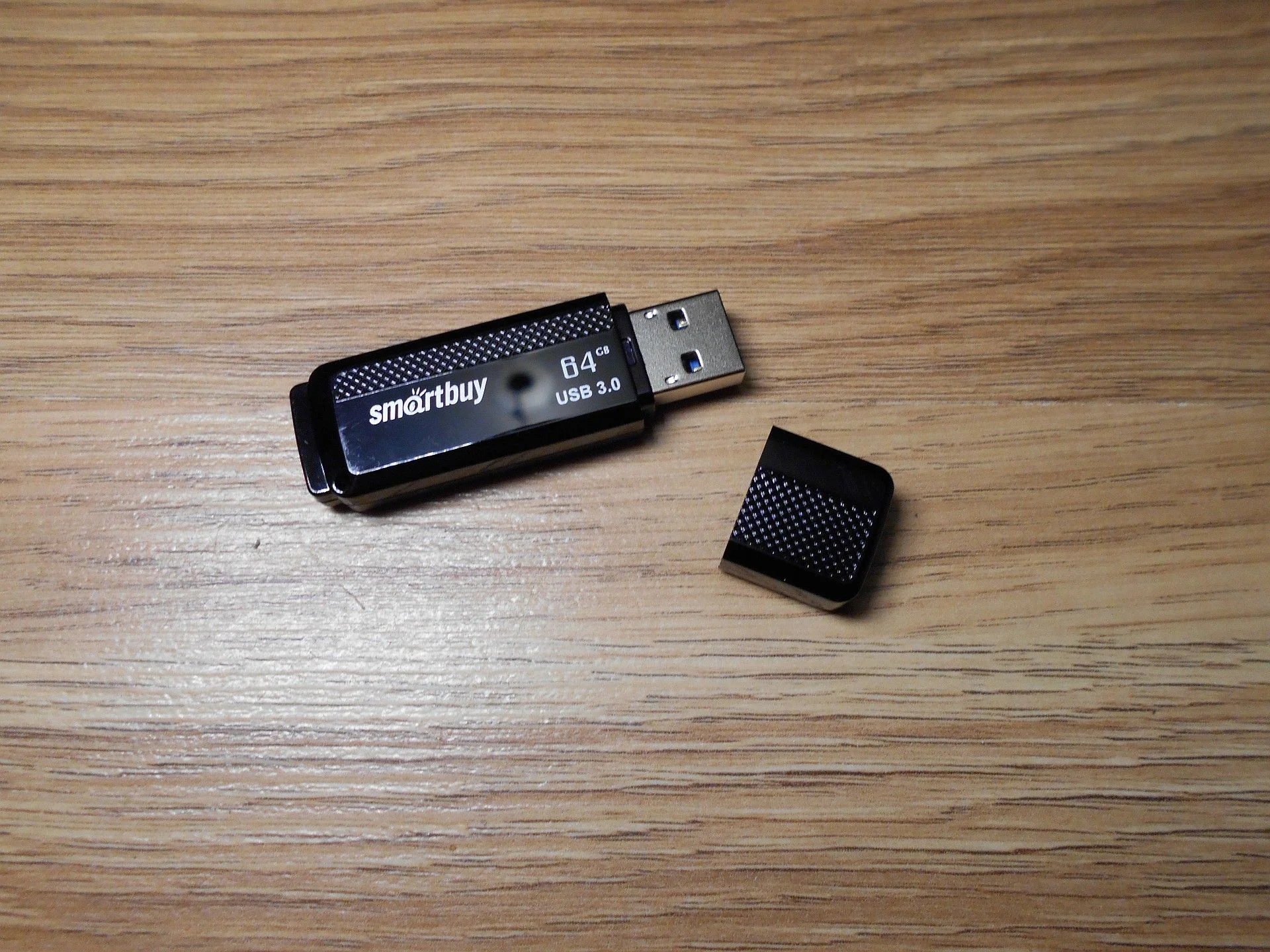 Флешка USB Smartbuy V-Cut DOCK BLACK (SB64 GbDK-K3), 64 Gb, USB 3.1 Gen 1, R/W 75/25, черный