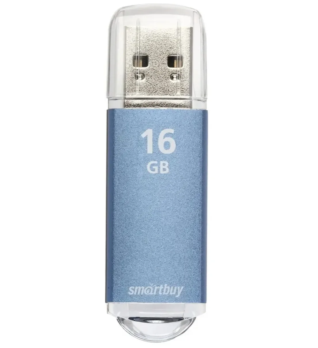 Флешка USB Smartbuy V-Cut series blue (SB16GbVC-B), 16Gb, USB 2.0, R/W 25/15, синий