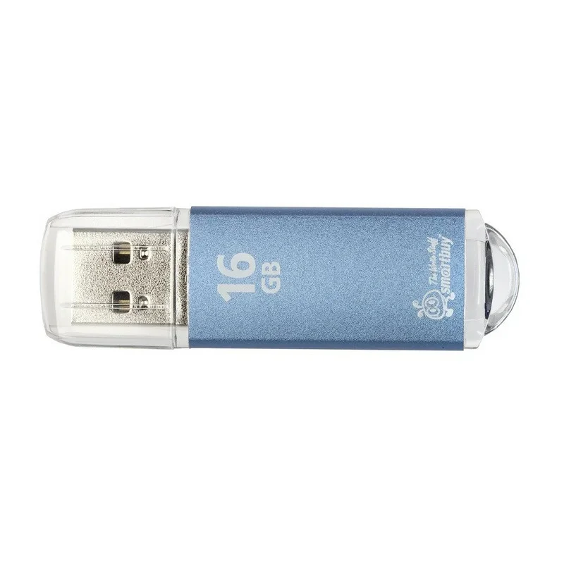 Флешка USB Smartbuy V-Cut series blue (SB16GbVC-B), 16Gb, USB 2.0, R/W 25/15, синий