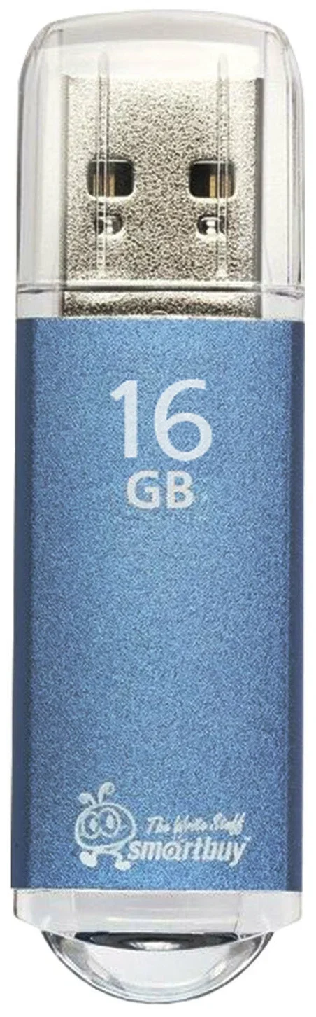 Флешка USB Smartbuy V-Cut series blue (SB16GbVC-B), 16Gb, USB 2.0, R/W 25/15, синий