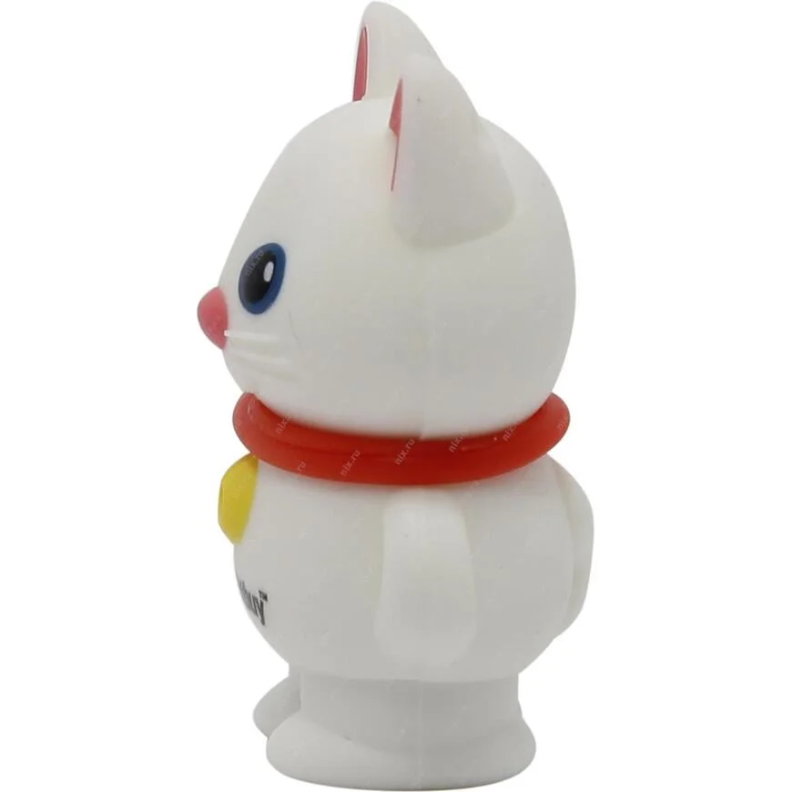 Флешка USB Smartbuy Wild Catty (SB32GbCatW), 32Gb, USB 2.0, R/W 25/15, котенок белый