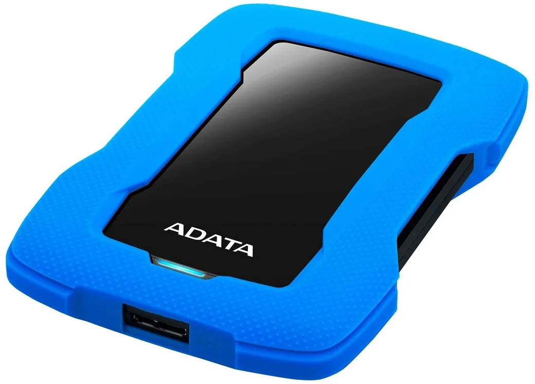Внешний HDD 2.5" ADATA HD330, 2TB, USB 3.2 Gen 1 Type-A, 5400 rpm, синий