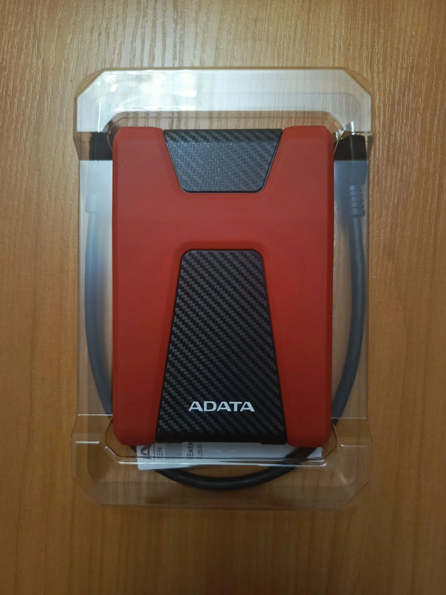 Внешний HDD 2.5" ADATA HD650, 1TB, USB 3.2 Gen 1 Type-A, 5400 rpm, красный