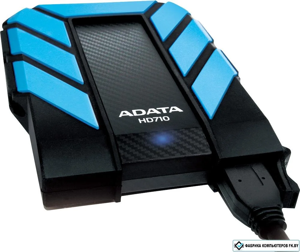 Внешний HDD 2.5" ADATA HD710, 2TB, USB 3.2 Gen 1 Type-A, 5400 rpm, синий