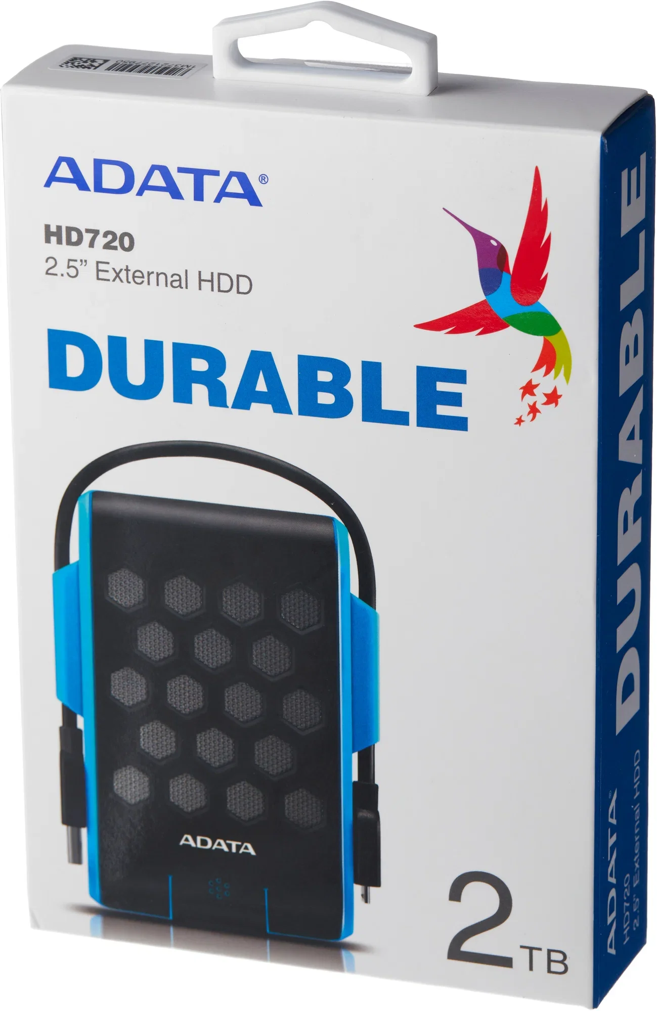 Внешний HDD 2.5" ADATA HD720, 2TB, USB 3.2 Gen 1 Type-A, 5400 rpm, синий