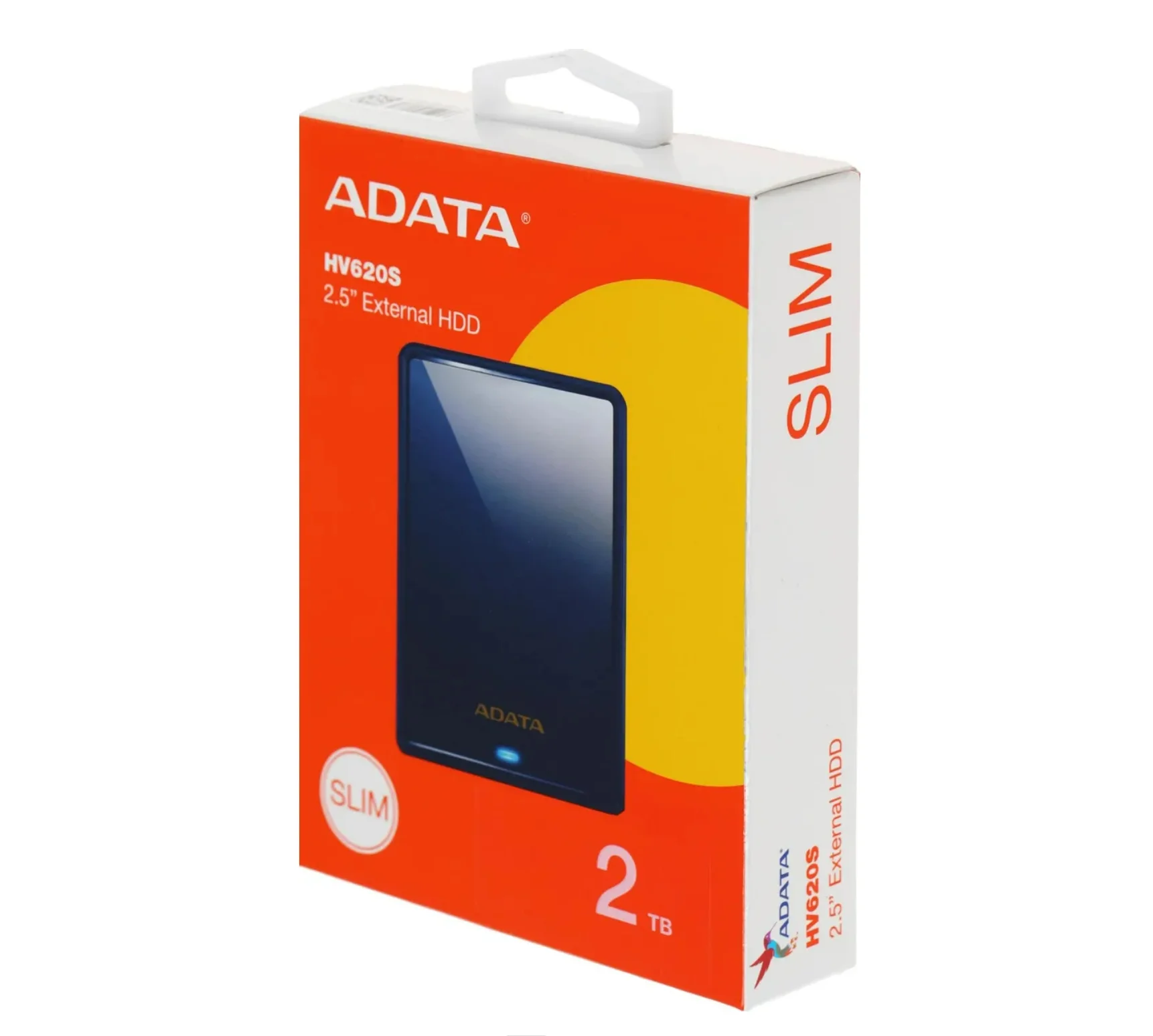 Внешний HDD 2.5" ADATA HV620S, 2TB, USB 3.2 Gen 1 Type-A, 5400 rpm, темно-синий