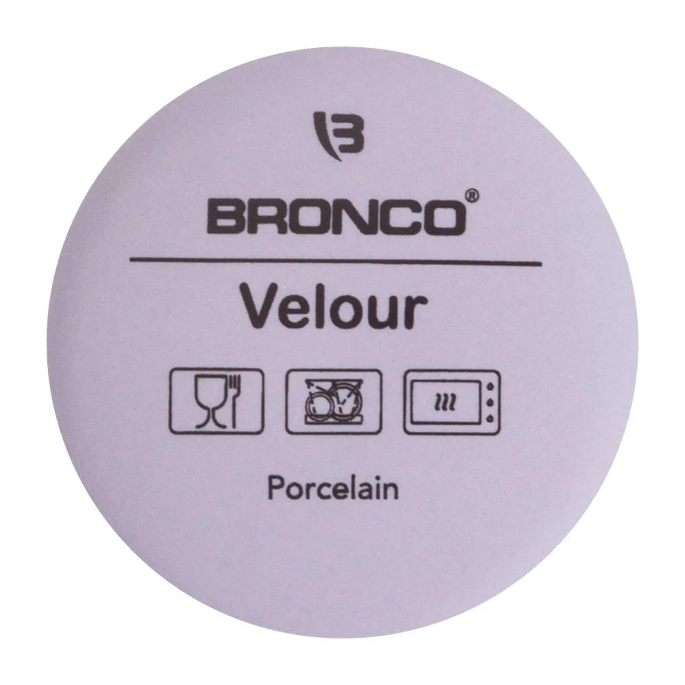 КРУЖКА BRONCO "VELOUR" 400 МЛ СЕРАЯ (МАЛ=4ШТ./КОР=24ШТ.)