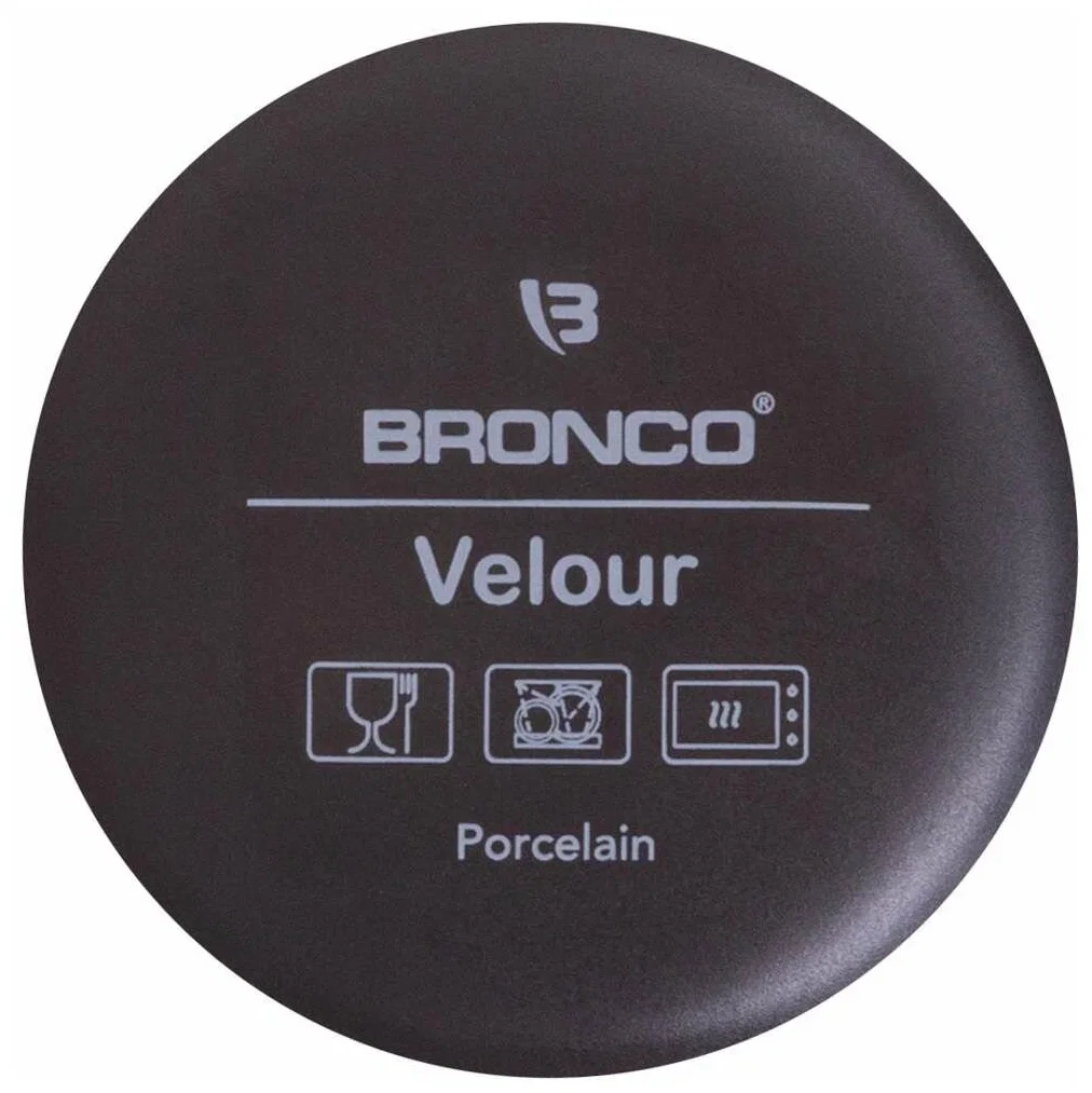 КРУЖКА BRONCO "VELOUR" 440 МЛ ЧЕРНАЯ (МАЛ=4ШТ./КОР=24ШТ.)