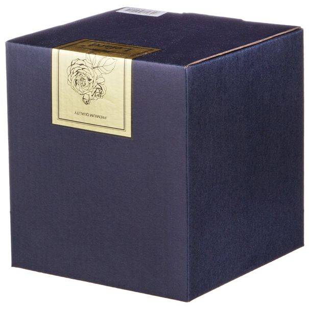 ВАЗА "LEFARD GOLD GLASS" ДИАМЕТР=17 СМ. ВЫСОТА=25 СМ. (КОР=6ШТ.)