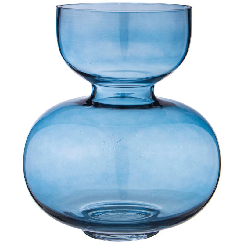 ARTI-M ВАЗА "FUSION" BLUE ДИАМЕТР 23СМ ВЫСОТА 25СМ