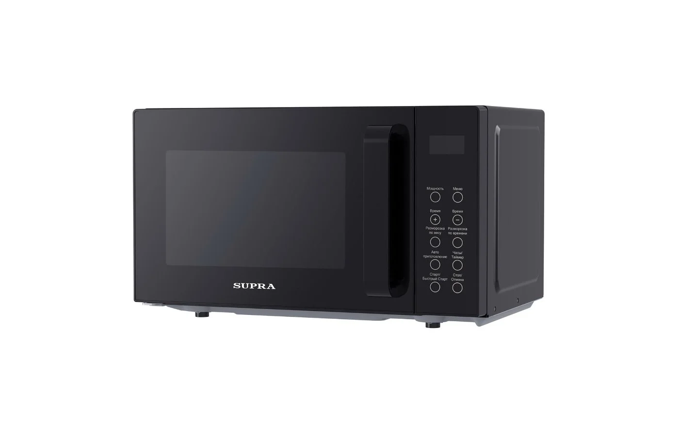 СВЧ печь-гриль SUPRA 20SBG27 20 л, Черный 700 Вт, переключатели - сенсор, дисплей,