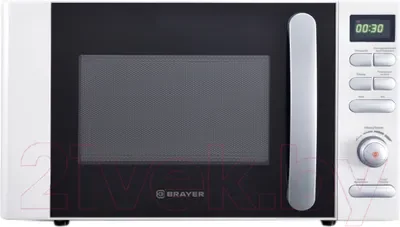 СВЧ печь-соло BRAYER BR2502 700 Вт, 20 л, цифр.управл, 8 режим. пригот.LED дисп, тайм. 95 мин