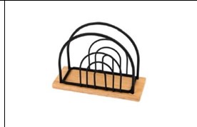 ATMOSPHERE Салфетница стальная Blackby, 13х9.5х5 см