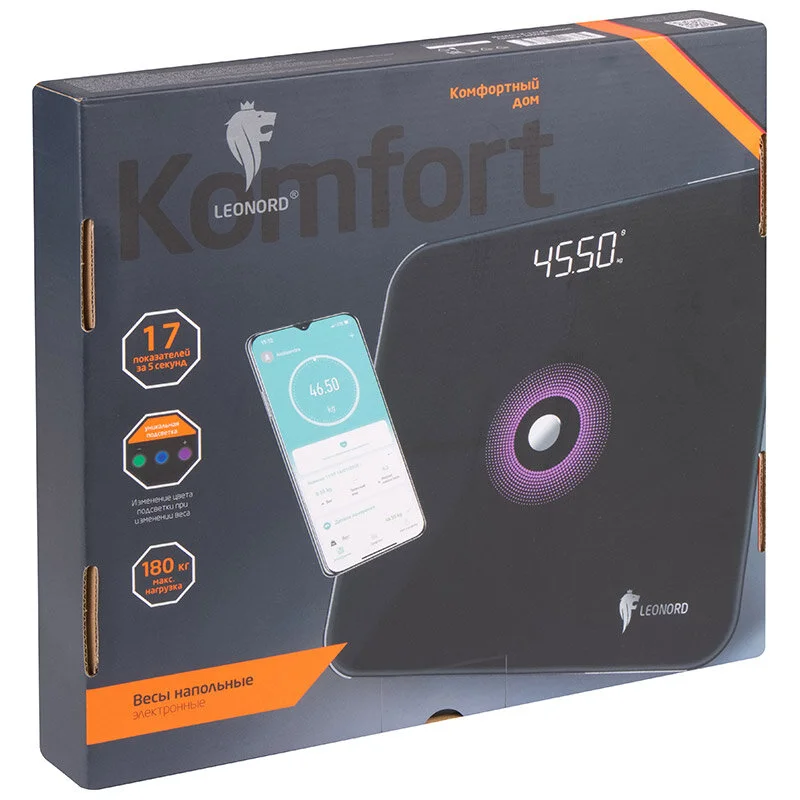 Весы напольные LEONORD LE-1274 Bluetooth (109930)