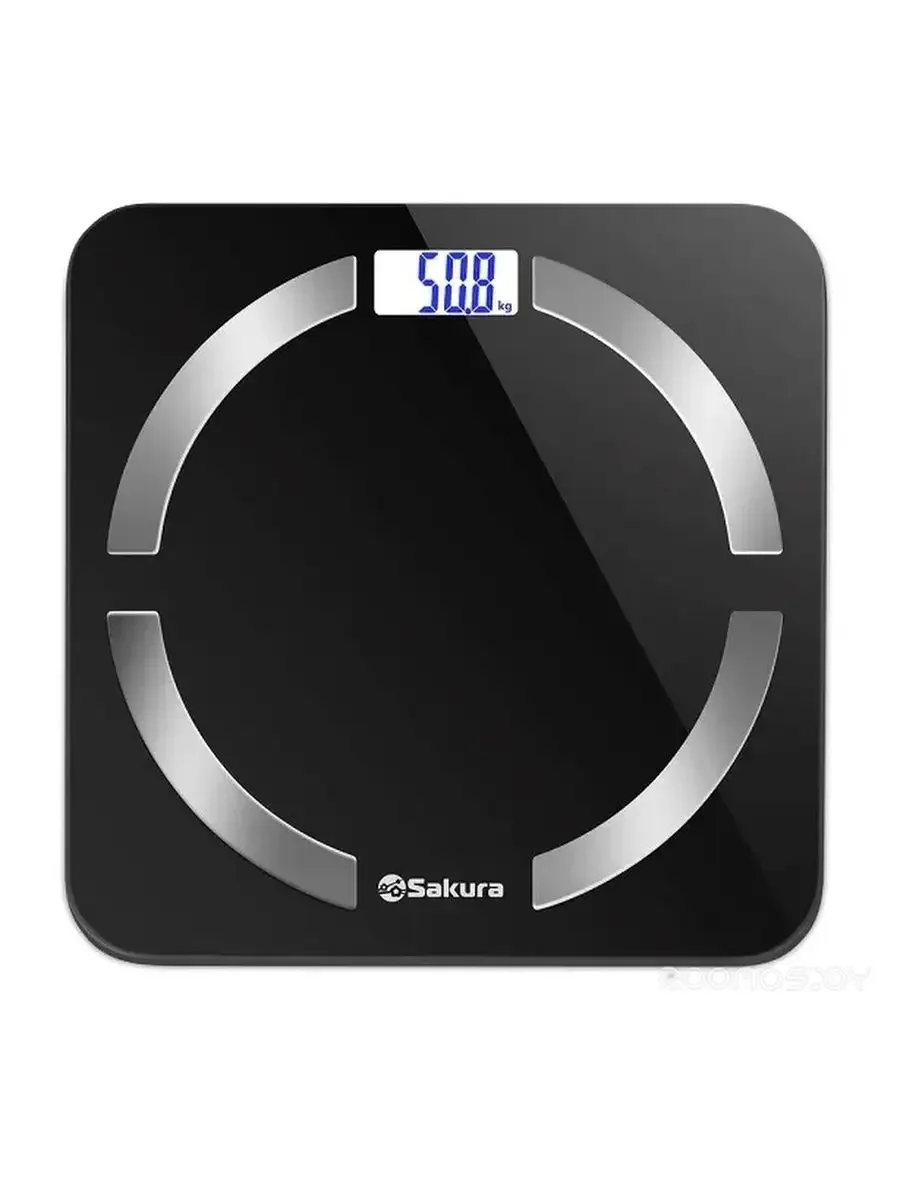 Весы напольные Sakura SA-5056BK 180кг элек доп.функц черн