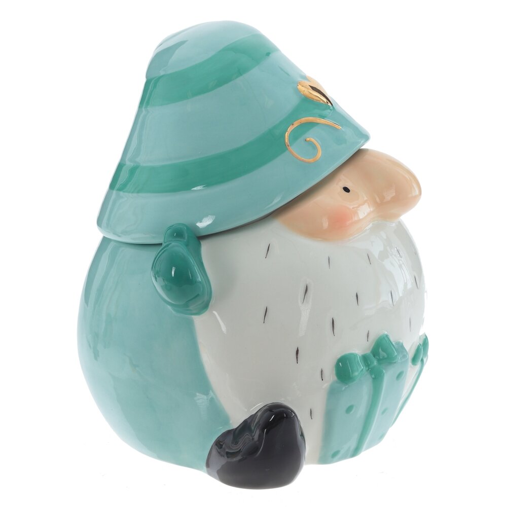 РЕМЕКО Конфетница "Гном: Праздничный Хранитель", 800 мл, L17 W13,5 H15 см