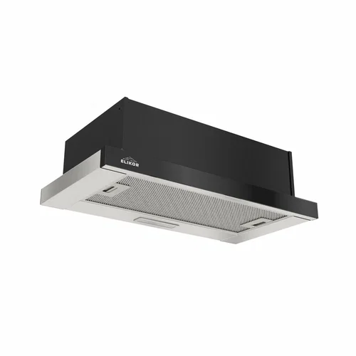 Вытяжка Elikor Интегра GLASS 60Н-400-В2Д, нерж/стекло черное